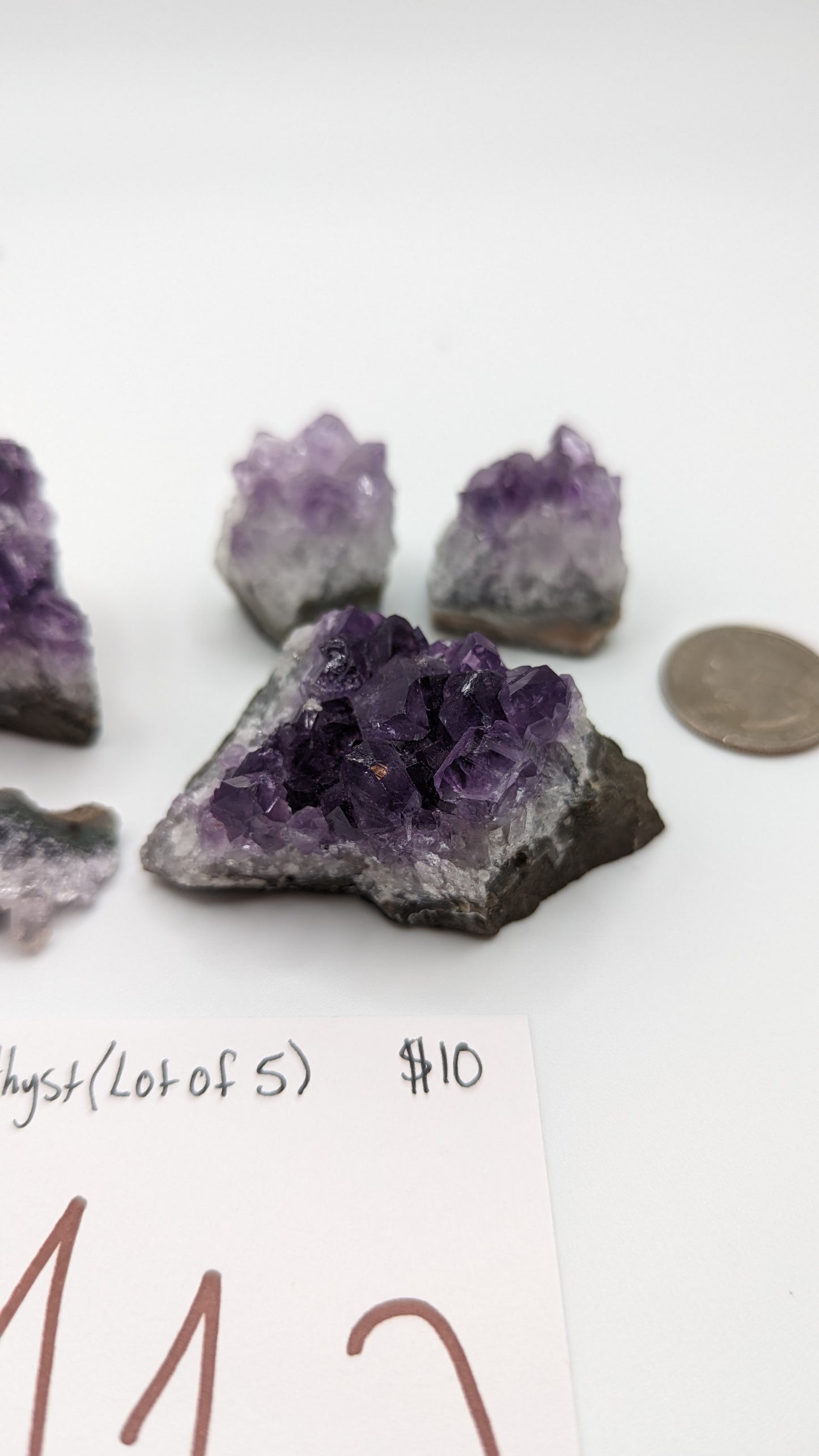 Amethyst lot of 5